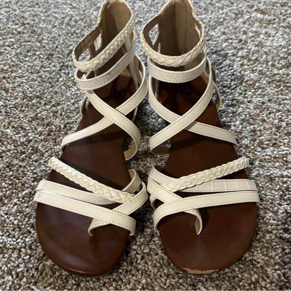 White Strappy Sandals